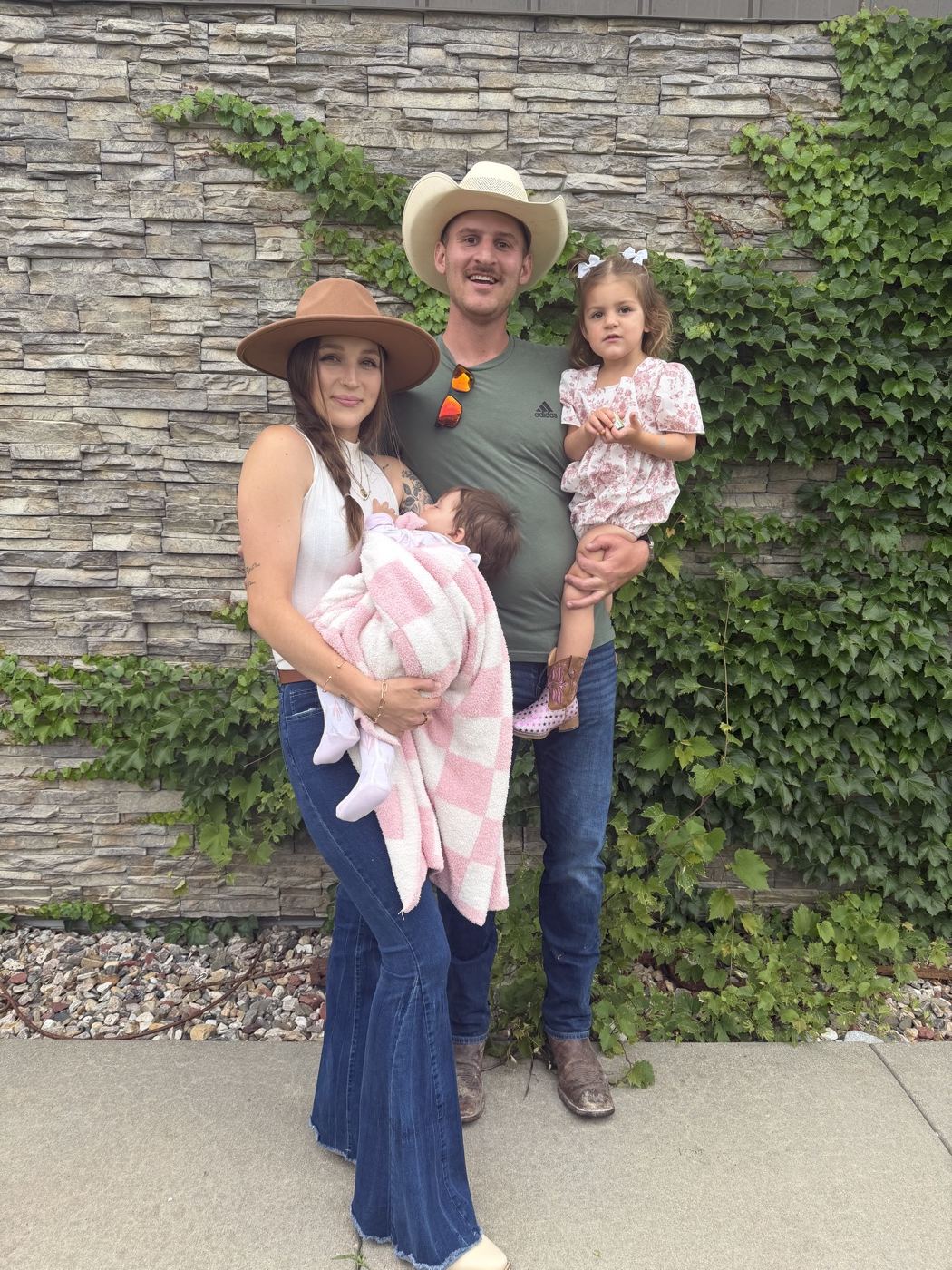 Davis and his family